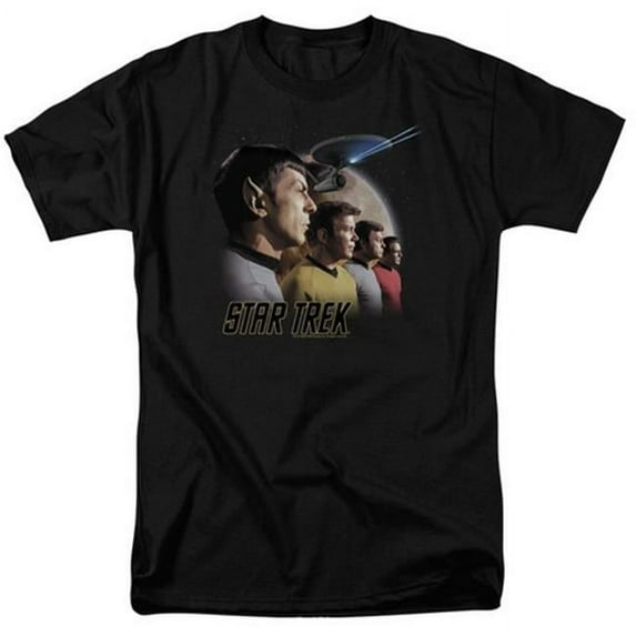 Trevco st Original-Forward To Adventure - Short Sleeve Adult 18-1 Tee - Black- 2X