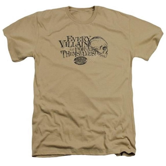 Trevco survivor-Lonely Villains - Adult Heather Tee - Sand, Extra Large