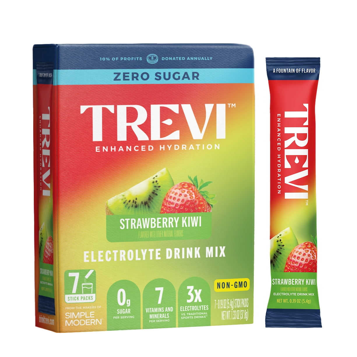 その他 FUJIRYOKI TREVI CLEAR ZERO Trevi Sugar Free Electrolyte Drink Mix - 7 Count Sour Cherry