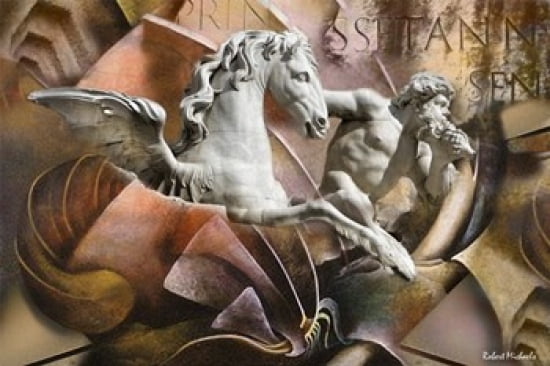 Trevi Escape Canvas Art - Robert Michaels (19 x 13)