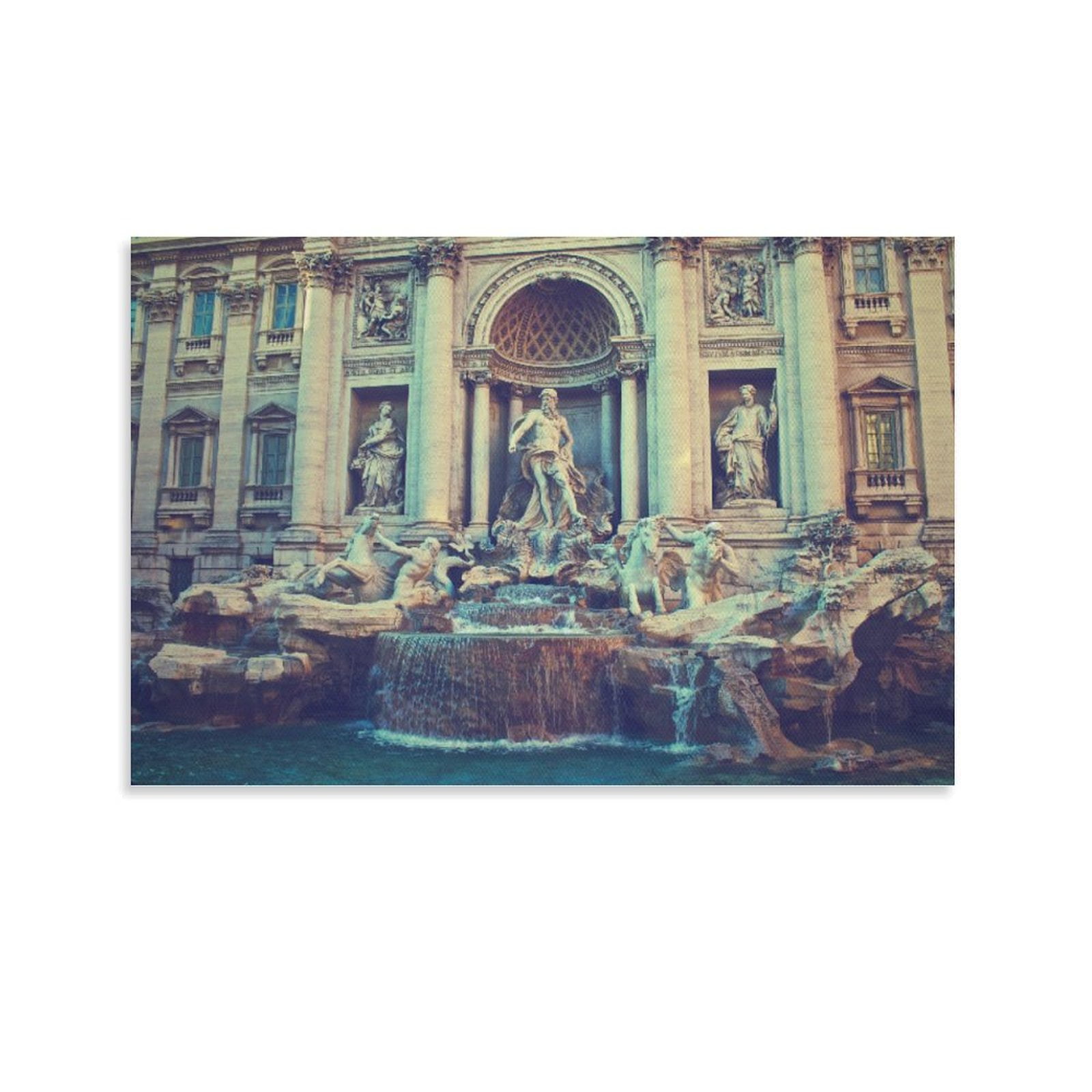 Trevi Fountain Art Poster Decorative Painting Canvas Wall Art Living trevi-fountain-art-poster-decorative-painting-canvas-wall-art-living