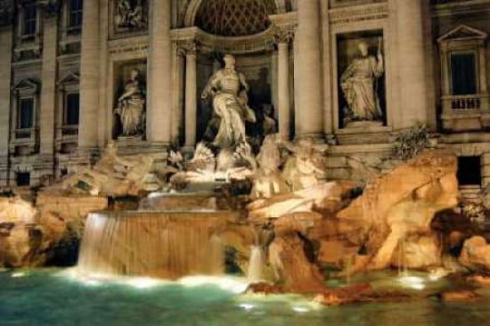 Trevi Fountain I Canvas Art - John Warren (24 x 36)