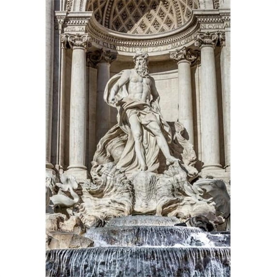 Trevi Fountain - Rome Italy Poster Print by Reynold Mainse - 12 x 19