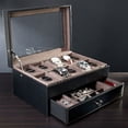 thumbnail image 1 of Treviso Leather Valet Box and Ten Watch Display Case (Engravable), 1 of 1