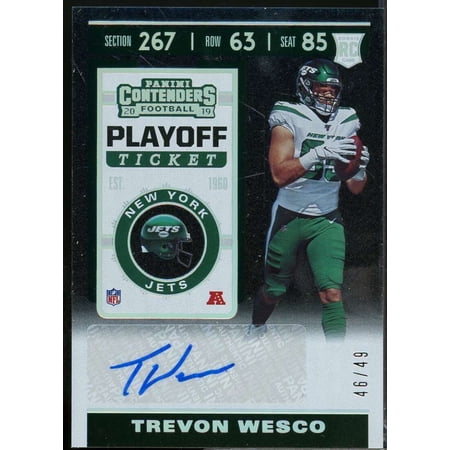 Trevon Wesco Rookie 2019 Panini Contenders Playoff Ticket Autograph /49 #273B
