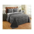 thumbnail image 1 of Better Trends Trevor Collection 100% Cotton King Bedspread Set in Gray, 1 of 4