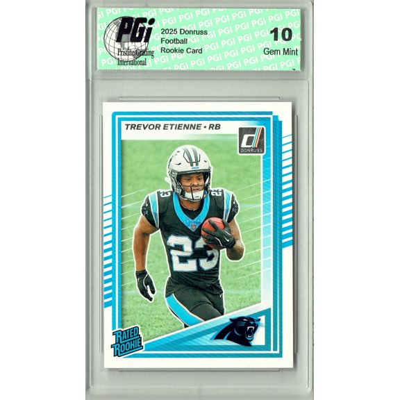 Trevor Etienne 2025 Donruss Football #326 Rookie Card PGI 10