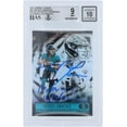 thumbnail image 1 of Trevor Lawrence Jacksonville Jaguars Autographed 2021 Panini Illusions #59 Beckett Fanatics Witnessed Authenticated 9/10 Rookie Card with "1ST NFL Win 10/17/21" Inscription - Fanatics Authentic, 1 of 2