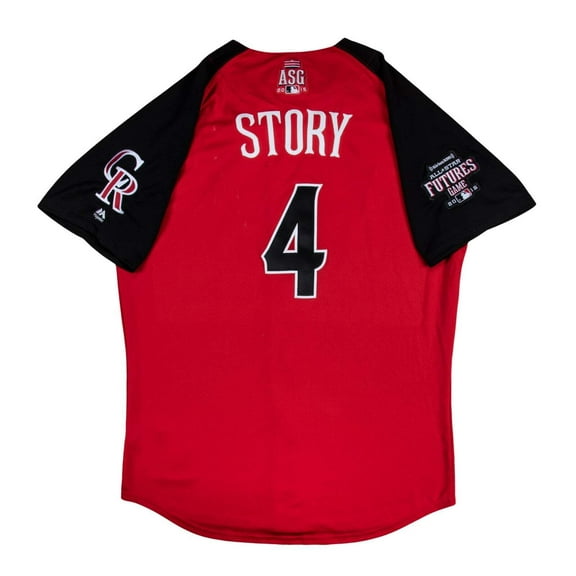 Trevor Story 2015 Rookie Game Used All Star Game Team USA Jersey MLB Authentic