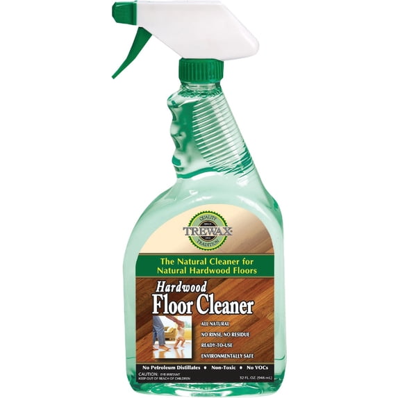 Trewax Hardwood and Laminate Floor Cleaner - No Rinse, Nontoxic - 32 oz