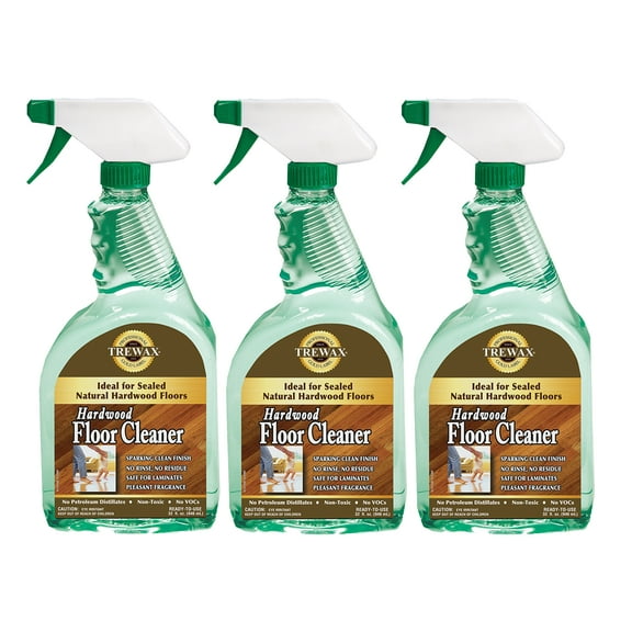 Trewax Professional Gold Label Ready-To-Use Hardwood Floor Cleaner, 32-Fluid Ounce, Pack of 3