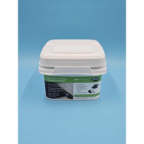 Trex 200 sq. ft. Universal Hidden Deck Fasteners Combo Bucket UNIVCOMBOCLIP200