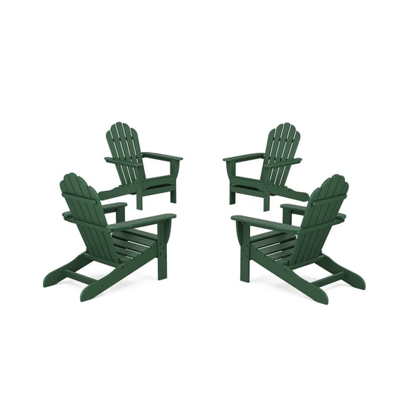 Trex® Outdoor Furniture™ 4-Piece Monterey Bay Adirondack Chair Conversation Set in Rainforest Canopy