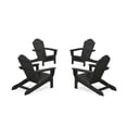 thumbnail image 1 of Trex Outdoor Furniture 4-Piece Monterey Bay Oversized Adirondack Chair Conversation Set in Charcoal Black, 1 of 1