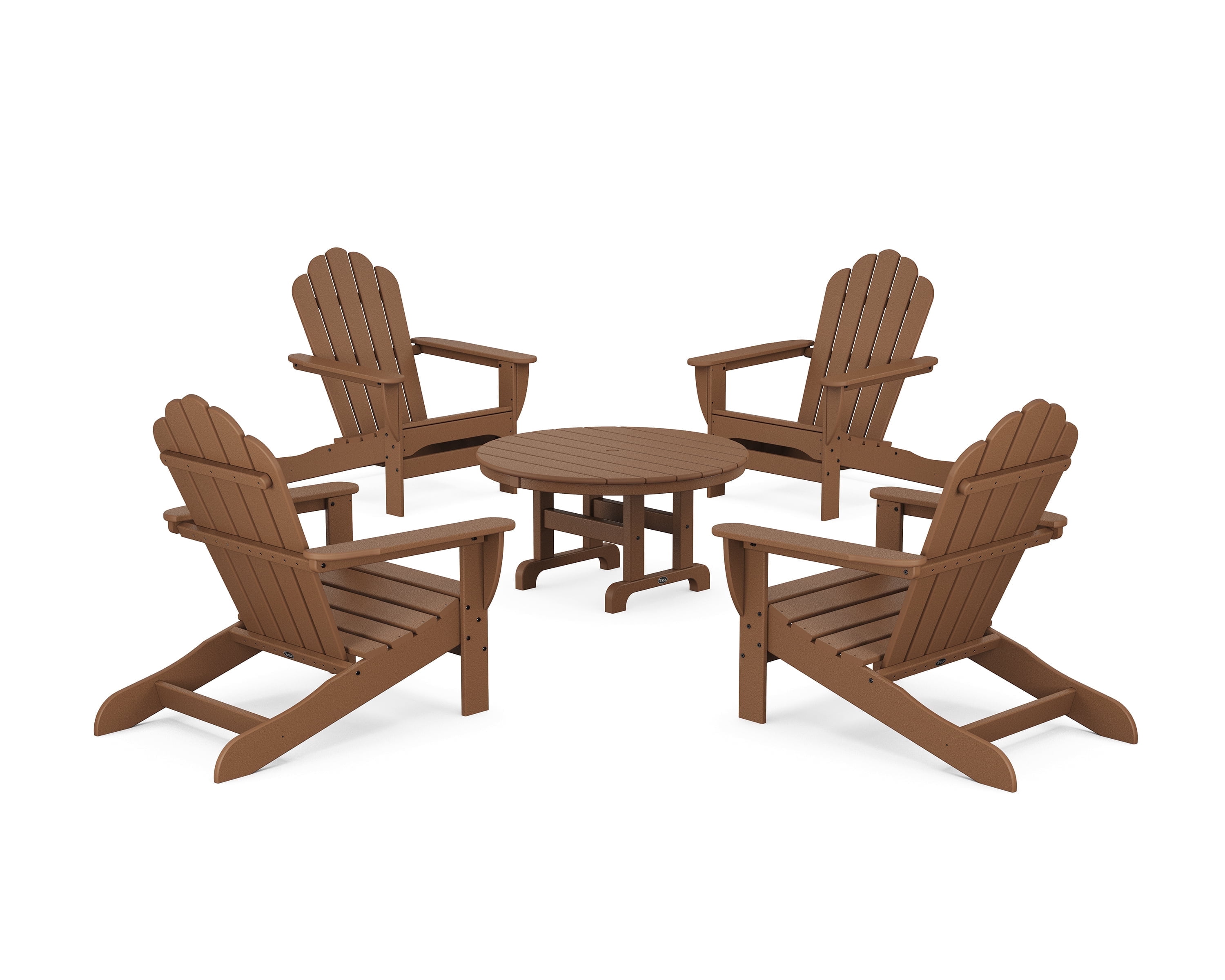 Trex Outdoor Furniture 5-Piece Monterey Bay Oversized Adirondack Chair Conversation Group in Tree House