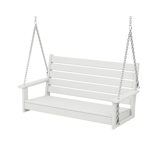 Trex Outdoor Furniture Monterey Bay 48” Swing in Classic White