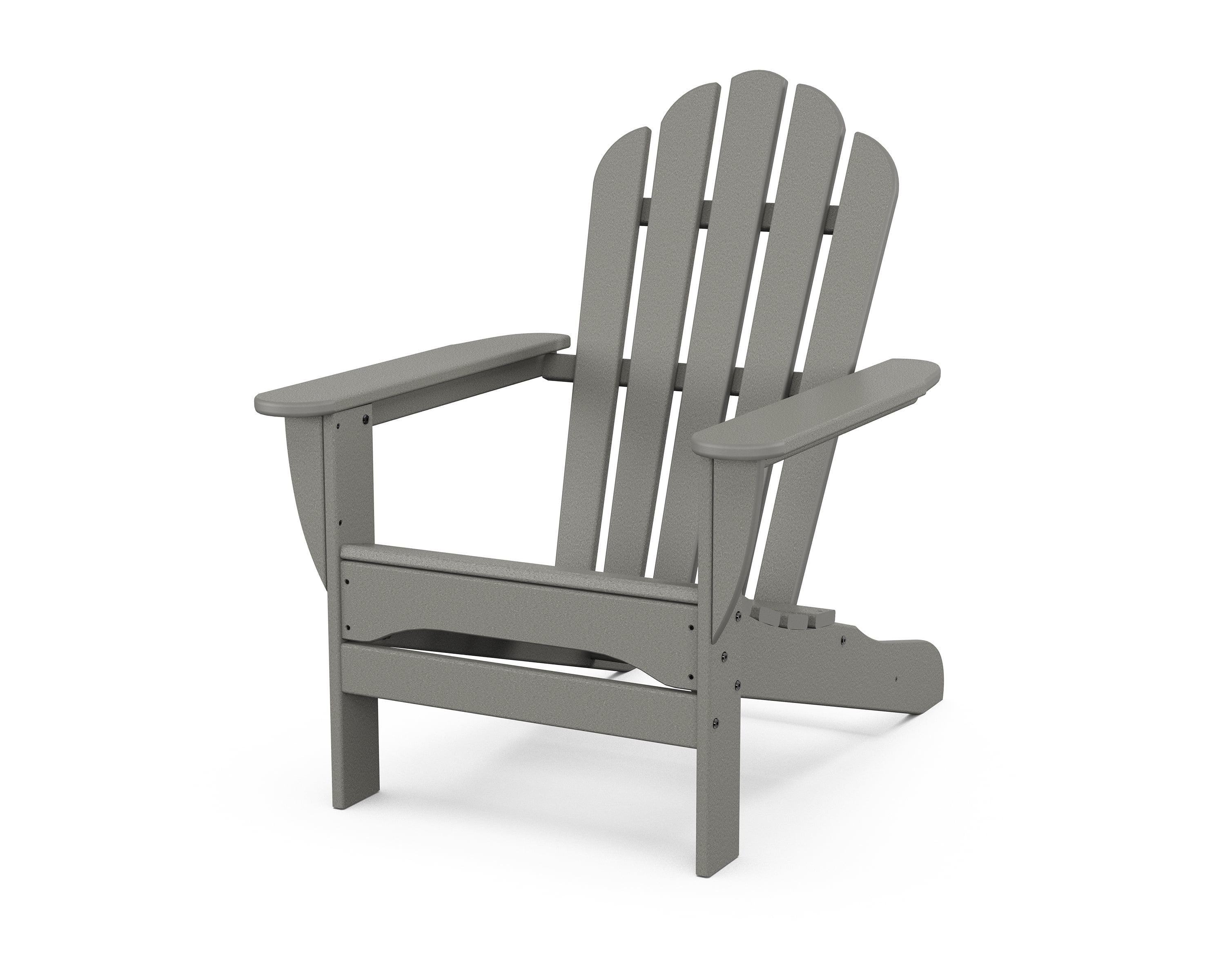 Stepping Stone Gray Polypropylene Adirondack Chair with Arms