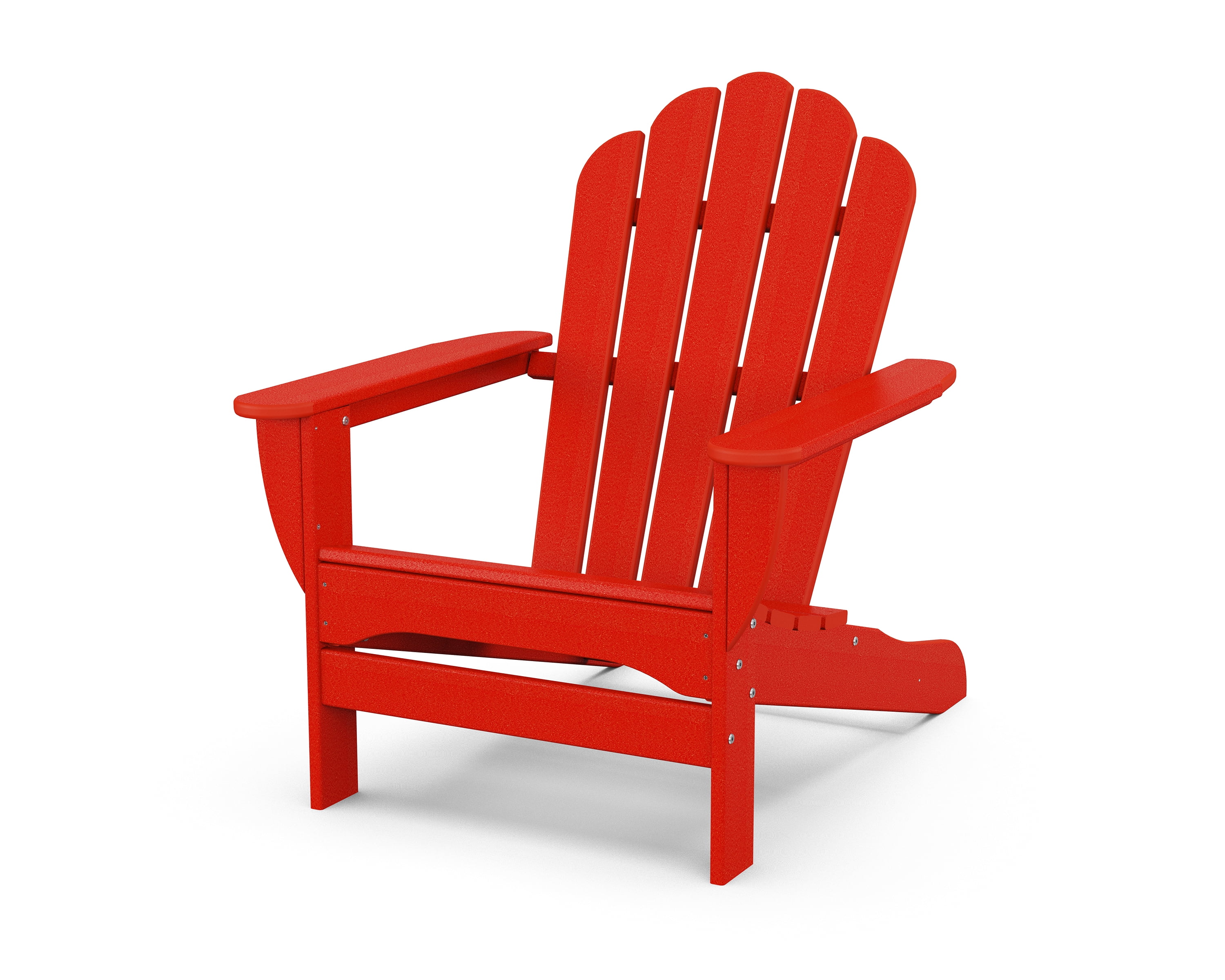 Trex Outdoors Monterey Bay Oversized Outdoor Adirondack Chair in Sunset Red