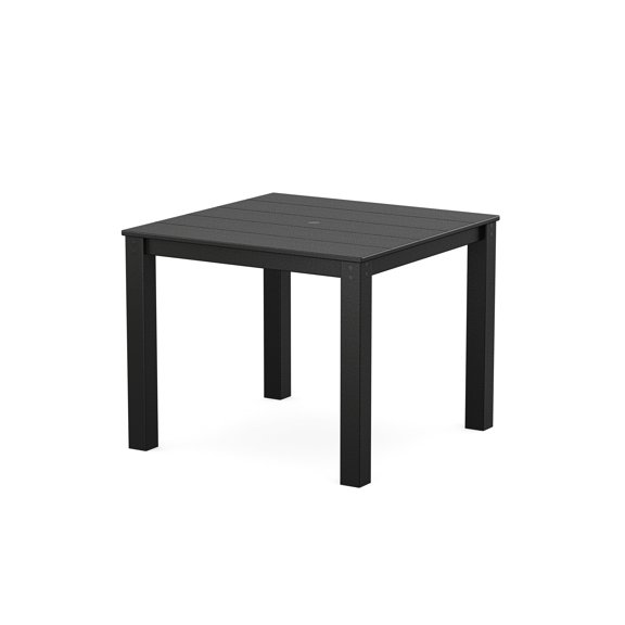 Trex Outdoor Furniture Parsons 38" Square Dining Table in Charcoal Black