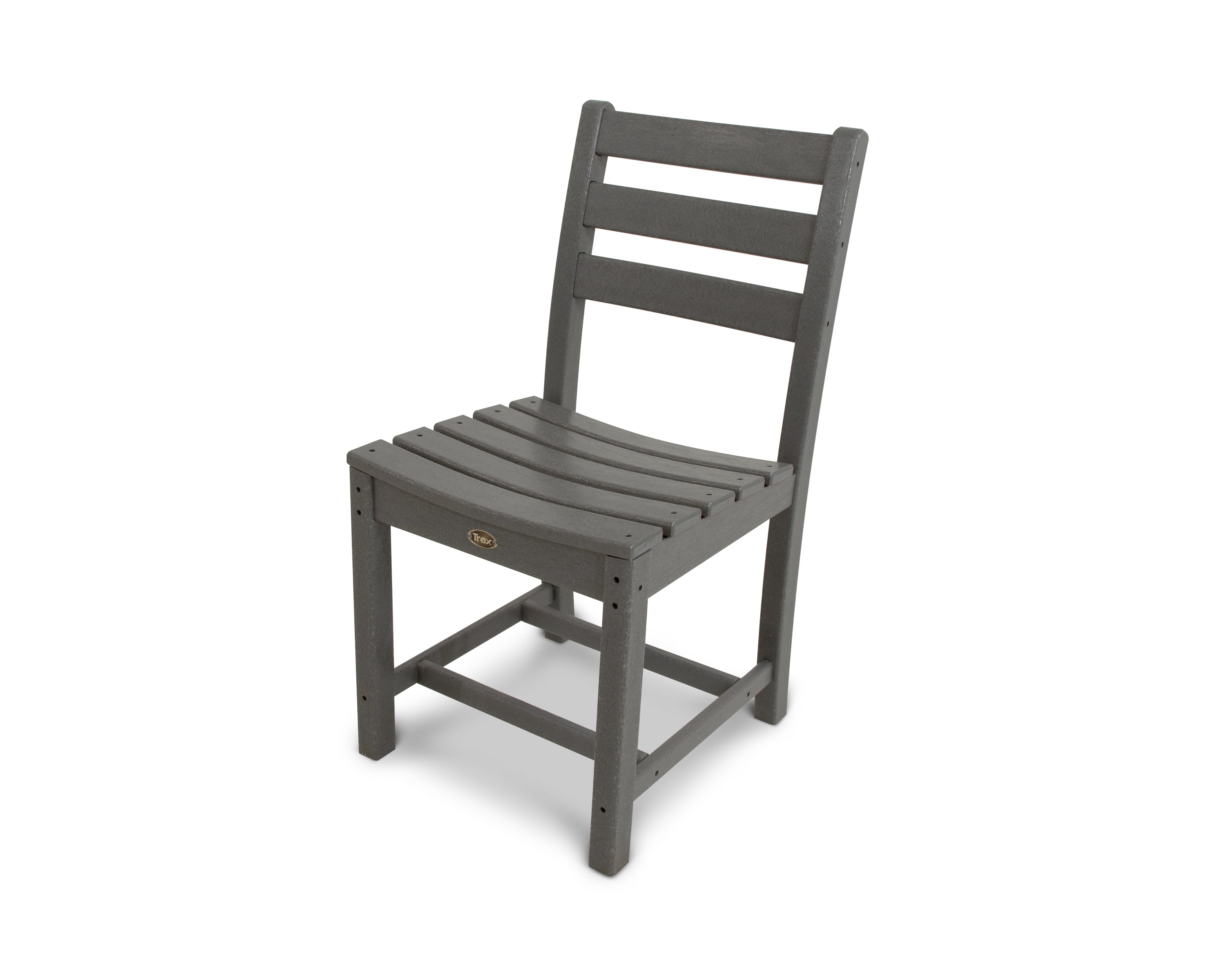 Stepping Stone Gray HDPE Armless Dining Side Chair