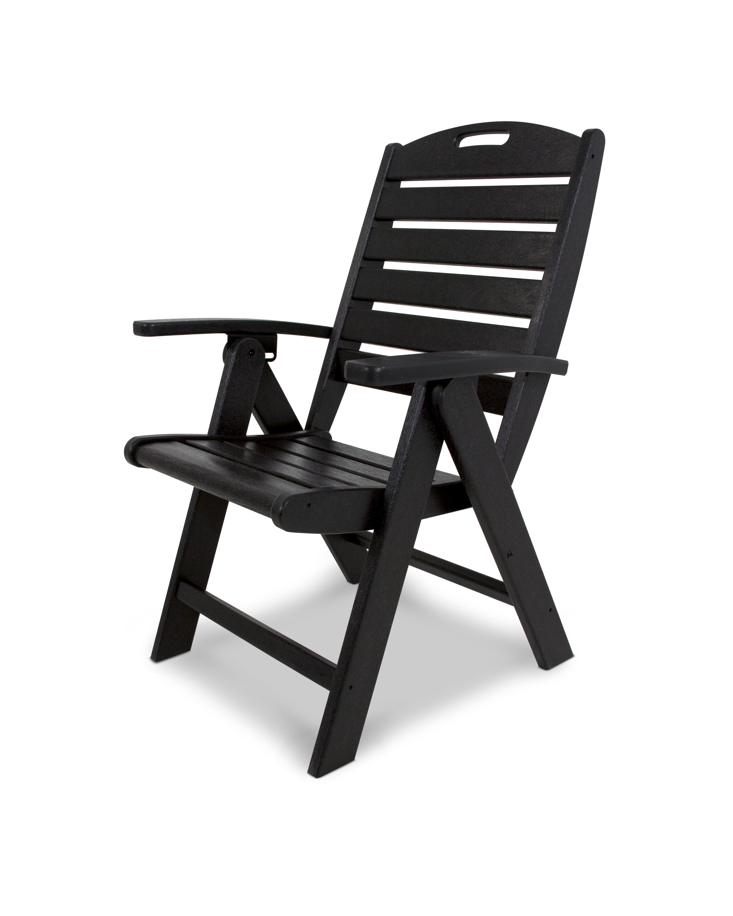 Ash Charcoal Highback Outdoor Dining Chair with Arms