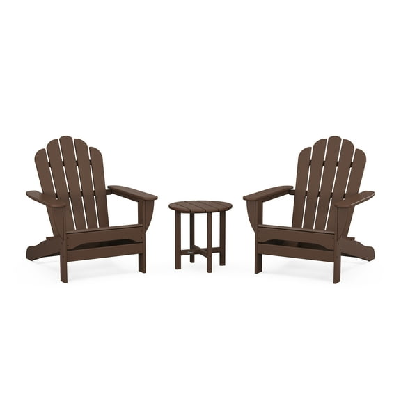 Trex Outdoors 3-Piece Monterey Bay Oversized Outdoor Adirondack Set in Vintage Lantern