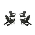 thumbnail image 1 of Trex Outdoors 4-Piece Monterey Bay Folding Outdoor Adirondack Chair Conversation Set in Charcoal Black, 1 of 1