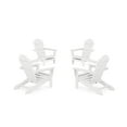 thumbnail image 1 of Trex Outdoors 4-Piece Monterey Bay Outdoor Adirondack Chair Conversation Set in Classic White, 1 of 1