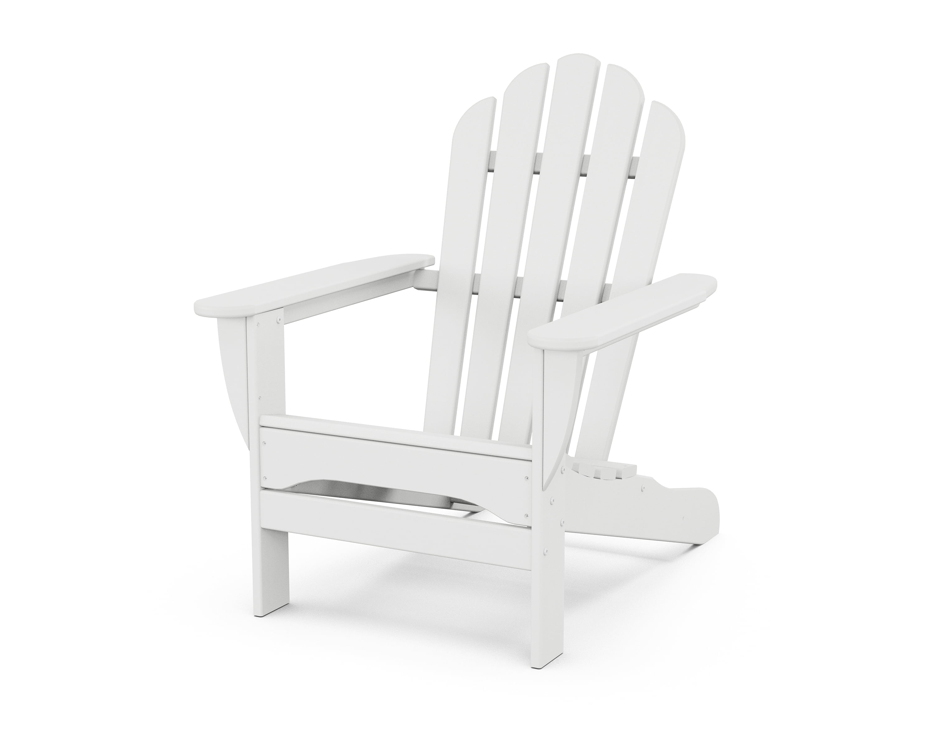Trex Outdoors Monterey Bay Outdoor Adirondack Chair in Classic White
