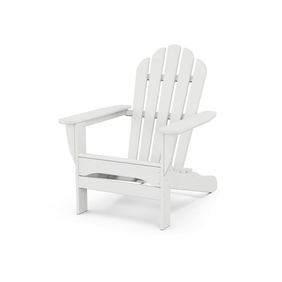 Trex Outdoors Monterey Bay Outdoor Adirondack Chair in Classic White
