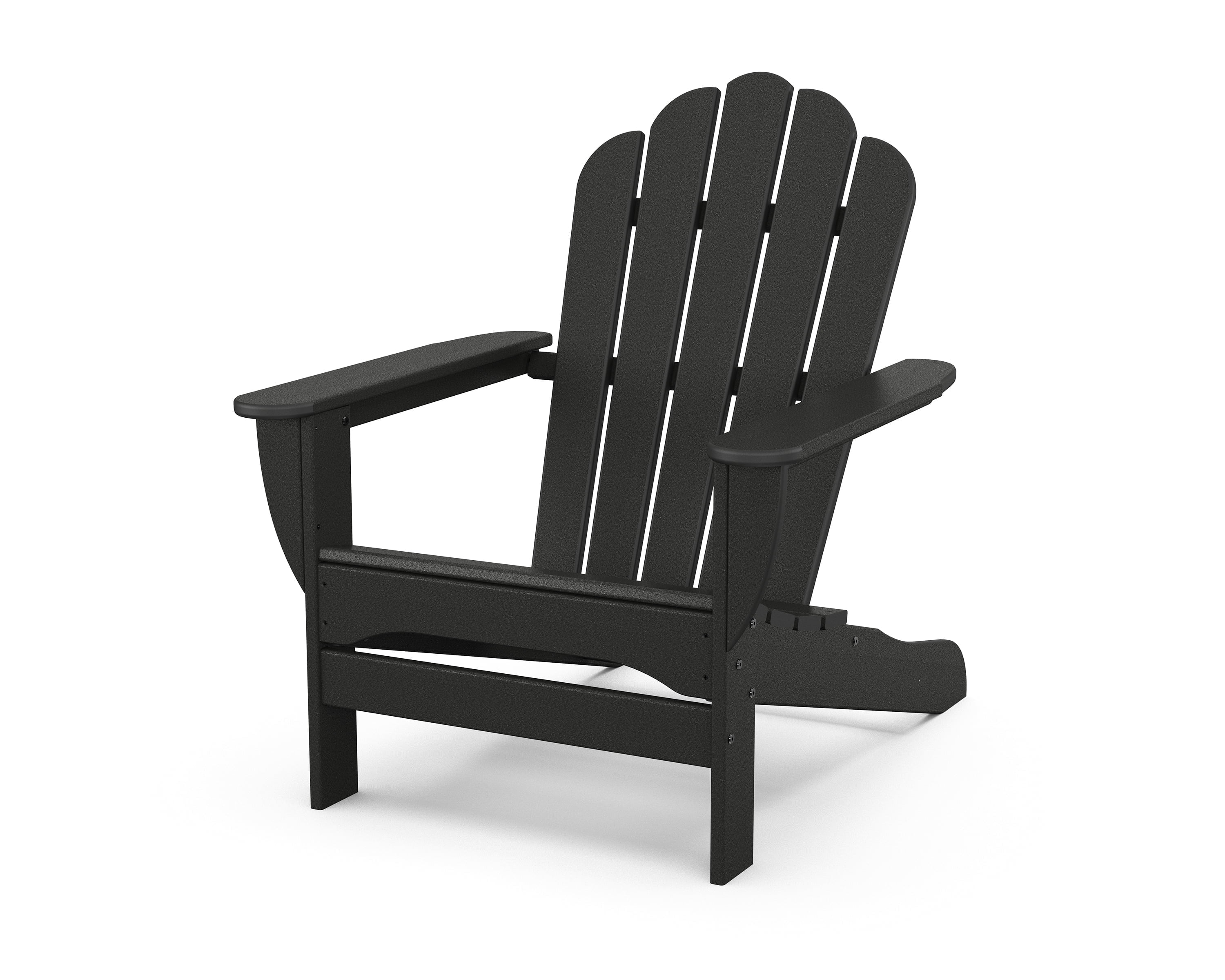 Trex Outdoors Monterey Bay Oversized Outdoor Adirondack Chair in Charcoal Black