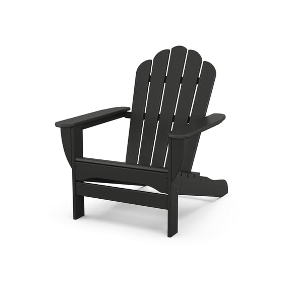 Trex Outdoors Monterey Bay Oversized Outdoor Adirondack Chair in Charcoal Black