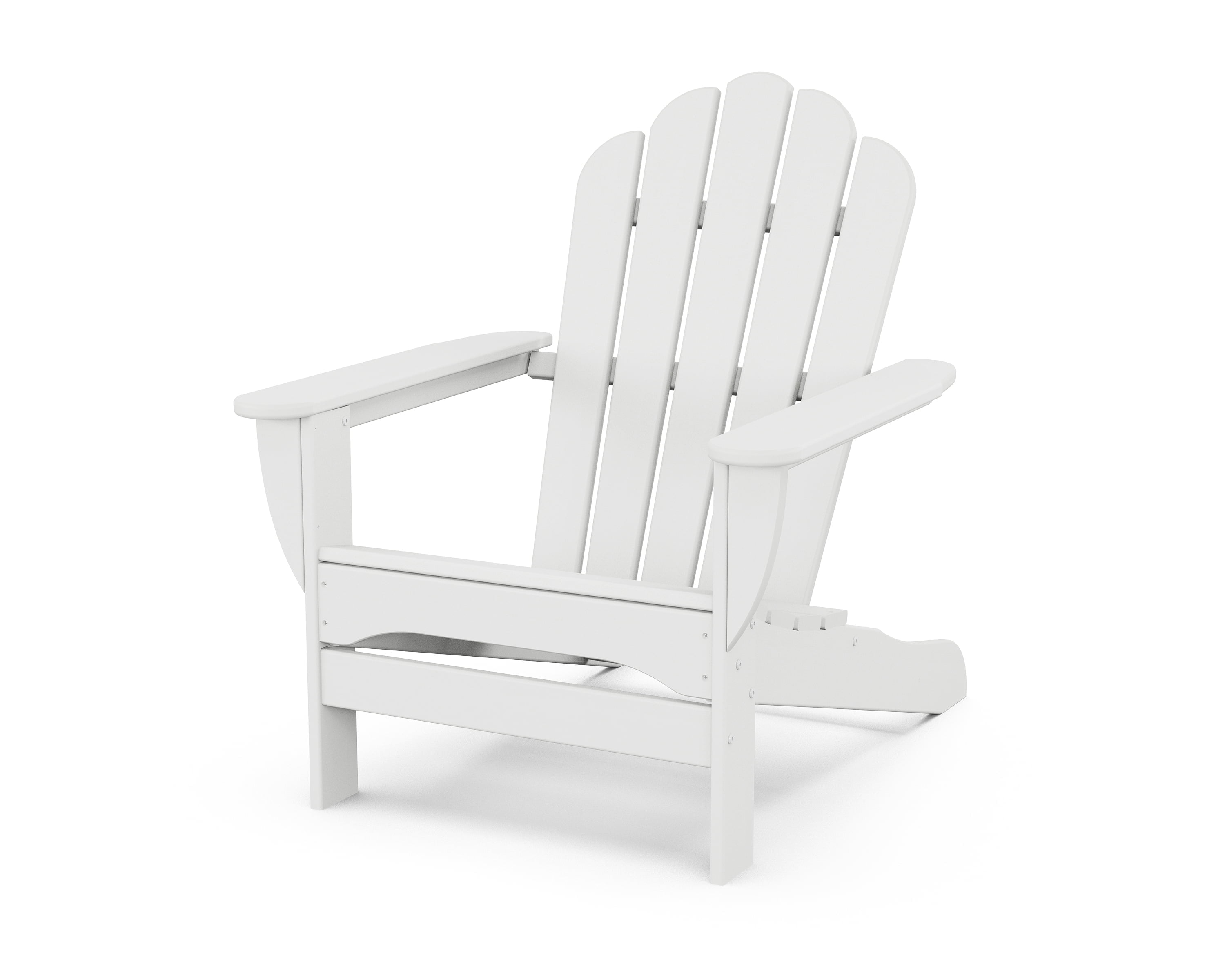 Trex Outdoors Monterey Bay Oversized Outdoor Adirondack Chair in Classic White