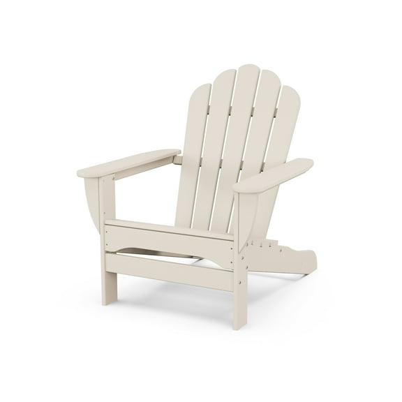 Trex Outdoors Monterey Bay Oversized Outdoor Adirondack Chair in Sand Castle