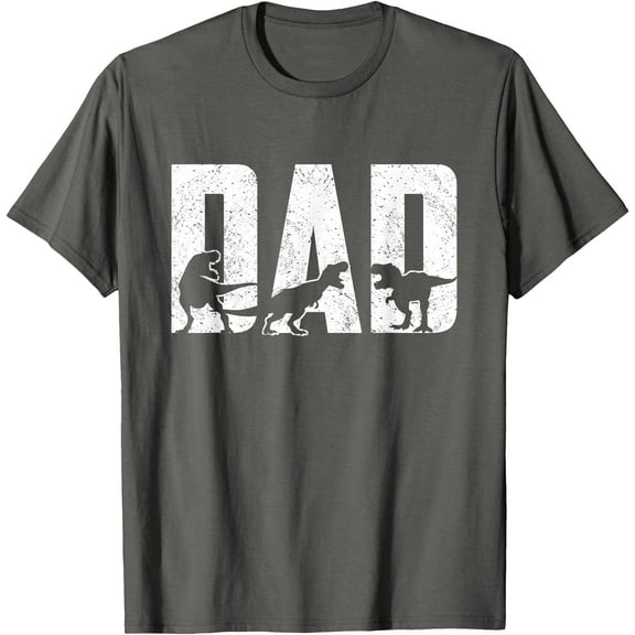 Trex Papa Dinosaur Lovers Cool Vintage Men Unisex T-Shirt for Men Women,Charcoal Color,Size L