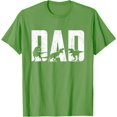 thumbnail image 1 of Trex Papa Dinosaur Lovers Cool Vintage Men Unisex T-Shirt for Men Women,Lime Color,Size M, 1 of 5