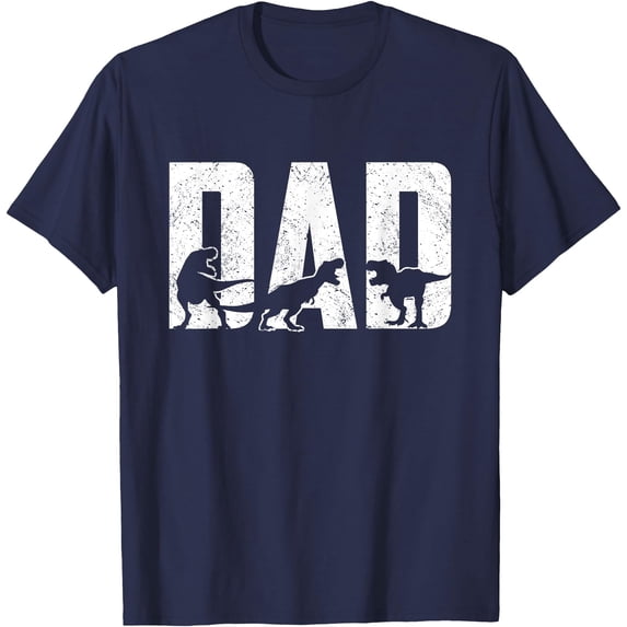 Trex Papa Dinosaur Lovers Cool Vintage Men Unisex T-Shirt for Men Women,Navy Color,Size 4XL