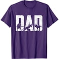 thumbnail image 1 of Trex Papa Dinosaur Lovers Cool Vintage Men Unisex T-Shirt for Men Women,Purple Color,Size XL, 1 of 5