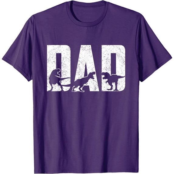 Trex Papa Dinosaur Lovers Cool Vintage Men Unisex T-Shirt for Men Women,Purple Color,Size XL