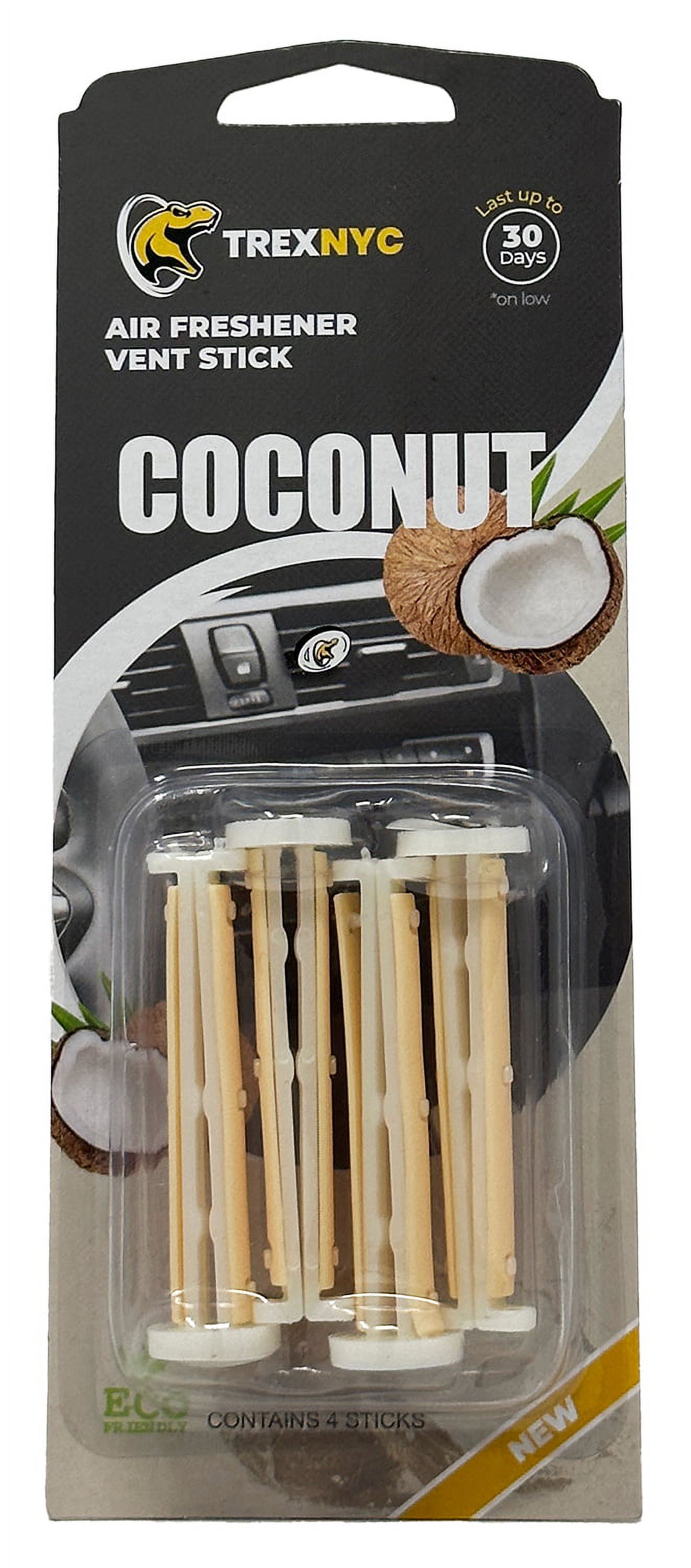 TrexNYC Car Air Fresheners Vent Sticks, Essential Car Odor Eliminator