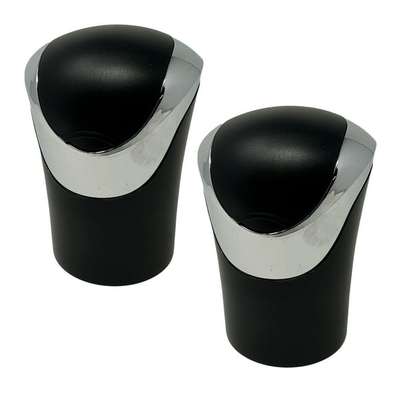 TrexNYC Car Ashtray Luxury Flip Top with Blue LED Light and Portable Ashtray Design - Ideal for Car, Home, and Office, 2-Packs