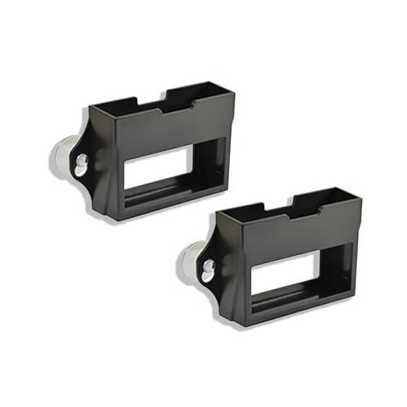 TrexNYC EZ Pass/I-Pass Holder for Car, Holds Tightly to your Car Windshield with 3 Suction Cups, 2 Packs, Black