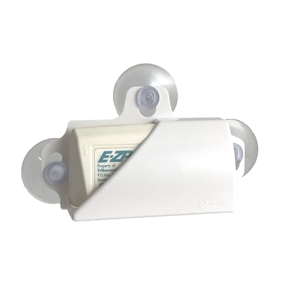 TrexNYC Toll Pass Holder for Car, Super Strong Holder with Suction Cups Holds Tightly to Your Car Windshield, White