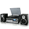 thumbnail image 1 of Trexonic 3-Speed Turntable With CD Player, FM Radio, Bluetooth, USB/SD Recording and Wired Shelf Speakers, 1 of 7
