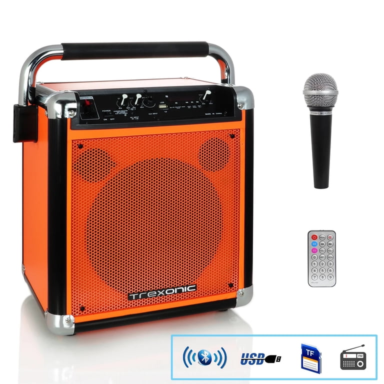 Trexonic Wireless Portable Party Speaker with USB Recording, FM