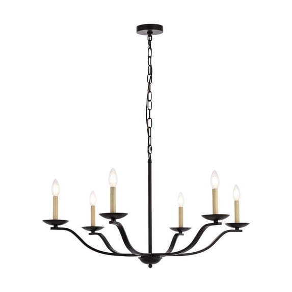 Trey 36 inch pendant in black