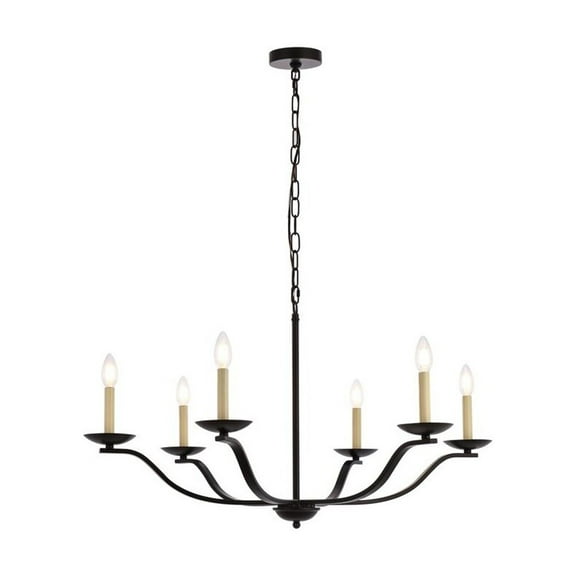 Trey 36 inch pendant in black