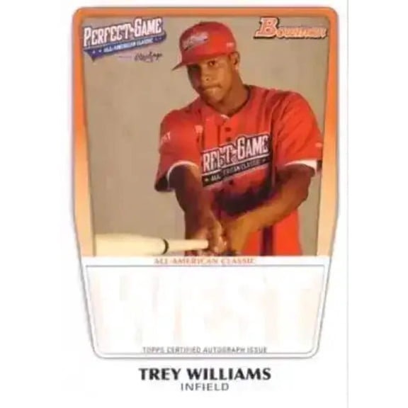 Trey Williams 2011 Perfect Game Topps Bowman Rookie Card
