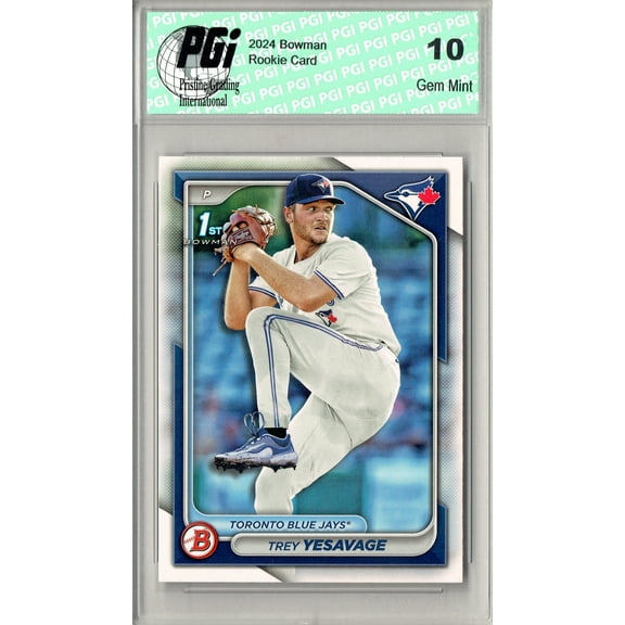 Trey Yesavage 2024 Bowman #BD-92 1st Rookie Card PGI 10
