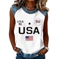 thumbnail image 1 of Trgacdwlo 1776-2026 250 Anniversary USA Shirt Flag Print Independence Day Women’s Tank Top Freedom Women's 4th of July Shirts, 1 of 6